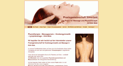 Desktop Screenshot of physiotherapie-silvertant.de