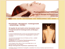 Tablet Screenshot of physiotherapie-silvertant.de